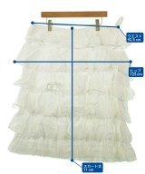 robe de chambre（ローブドシャンブル）ロング・マキシ丈スカート 白 サイズ:F レディース/2200704614031