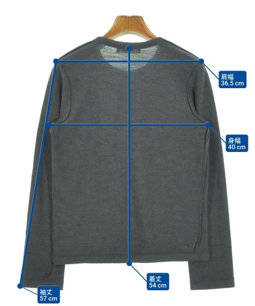 robe de chambre（ローブドシャンブル）Tシャツ・カットソー グレー サイズ:-(S位) レディース/2200663206049