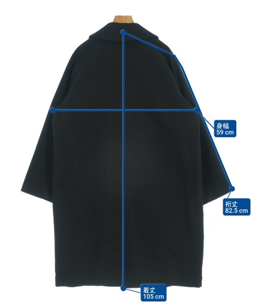 robe de chambre（ローブドシャンブル）チェスターコート 黒 サイズ:-(XXL位) レディース/2200683753011