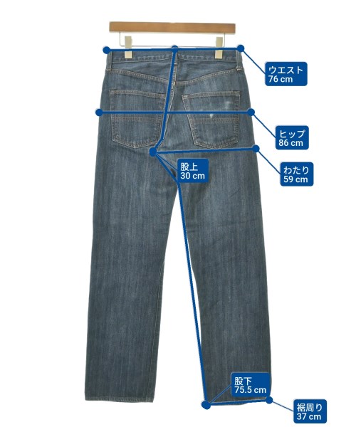 COMME des GARCONS HOMME（コムデギャルソンオム）デニムパンツ 紺 サイズ:S メンズ/2200634538179