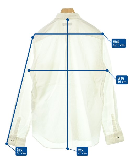COMME des GARCONS HOMME（コムデギャルソンオム）カジュアルシャツ 白 サイズ:M メンズ/2200634538223