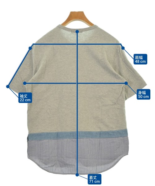 COMME des GARCONS HOMME（コムデギャルソンオム）Tシャツ・カットソー グレー サイズ:S メンズ/2200614001075