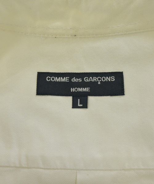COMME des GARCONS HOMME（コムデギャルソンオム）カジュアルシャツ 白 サイズ:L メンズ/2200634821080