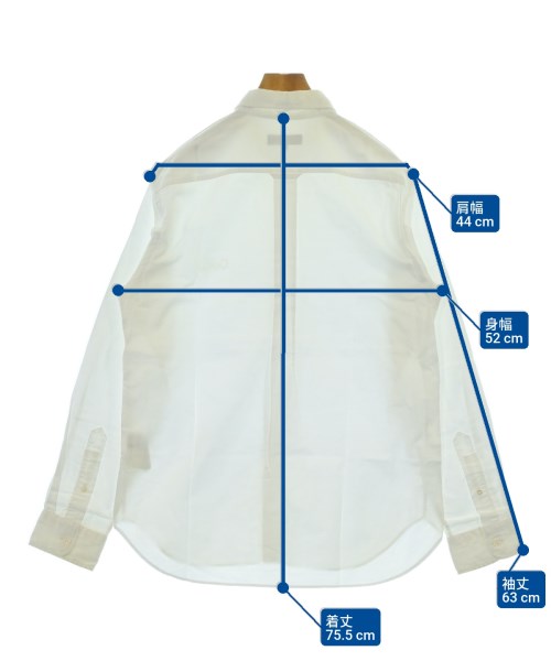 COMME des GARCONS HOMME（コムデギャルソンオム）カジュアルシャツ 白 サイズ:L メンズ/2200634821080