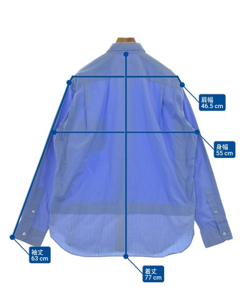 COMME des GARCONS HOMME（コムデギャルソンオム）カジュアルシャツ 青 サイズ:L メンズ/2200634821103