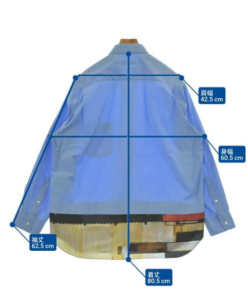 COMME des GARCONS HOMME（コムデギャルソンオム）カジュアルシャツ 青 サイズ:S メンズ/2200634821110