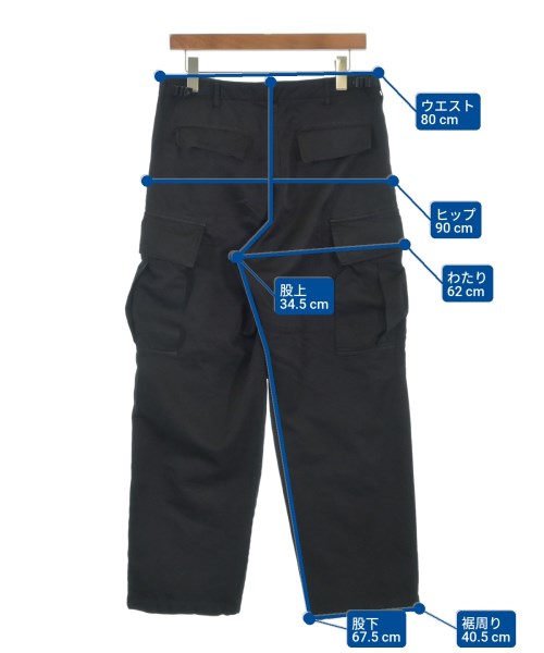 COMME des GARCONS HOMME（コムデギャルソンオム）カーゴパンツ 黒 サイズ:XS メンズ/2200623243138