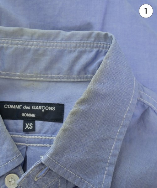 COMME des GARCONS HOMME（コムデギャルソンオム）カジュアルシャツ 青 サイズ:XS メンズ/2200636342057