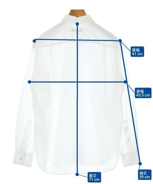 COMME des GARCONS HOMME（コムデギャルソンオム）カジュアルシャツ 白 サイズ:XS メンズ/2200636355064