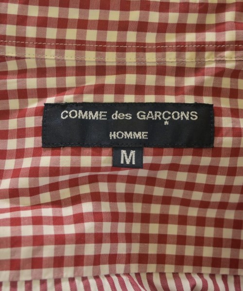 COMME des GARCONS HOMME（コムデギャルソンオム）カジュアルシャツ 赤 サイズ:M メンズ/2200620559065