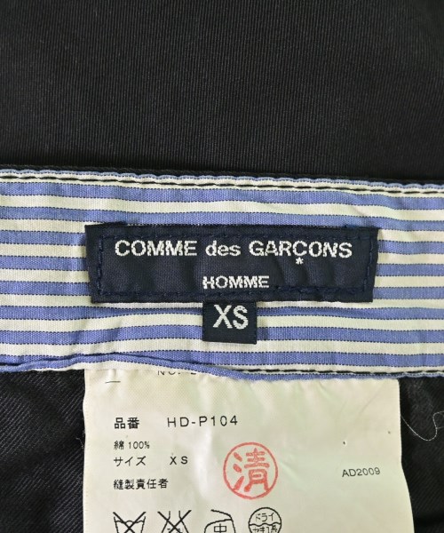 COMME des GARCONS HOMME（コムデギャルソンオム）チノパン 黒 サイズ:XS メンズ/2200621406085
