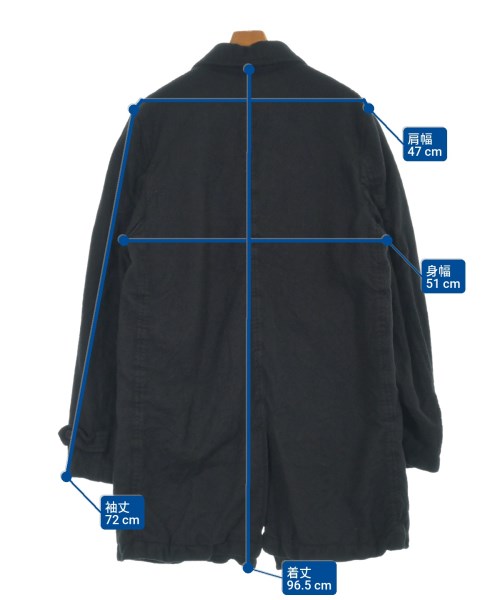 COMME des GARCONS HOMME（コムデギャルソンオム）チェスターコート 黒 サイズ:M メンズ/2200622250014
