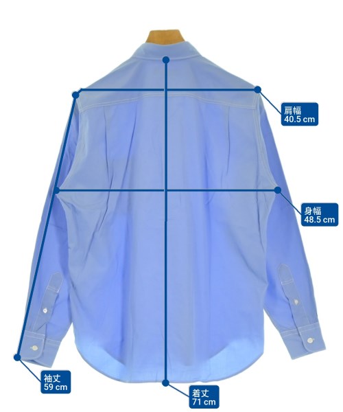 COMME des GARCONS HOMME（コムデギャルソンオム）カジュアルシャツ 青 サイズ:XS メンズ/2200637668026