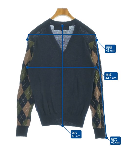 COMME des GARCONS HOMME（コムデギャルソンオム）カーディガン 紺 サイズ:M メンズ/2200622386157