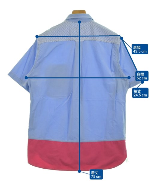 COMME des GARCONS HOMME（コムデギャルソンオム）カジュアルシャツ 青 サイズ:M メンズ/2200609208083