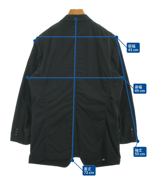 COMME des GARCONS HOMME（コムデギャルソンオム）テーラードジャケット 黒 サイズ:M メンズ/2200638536034