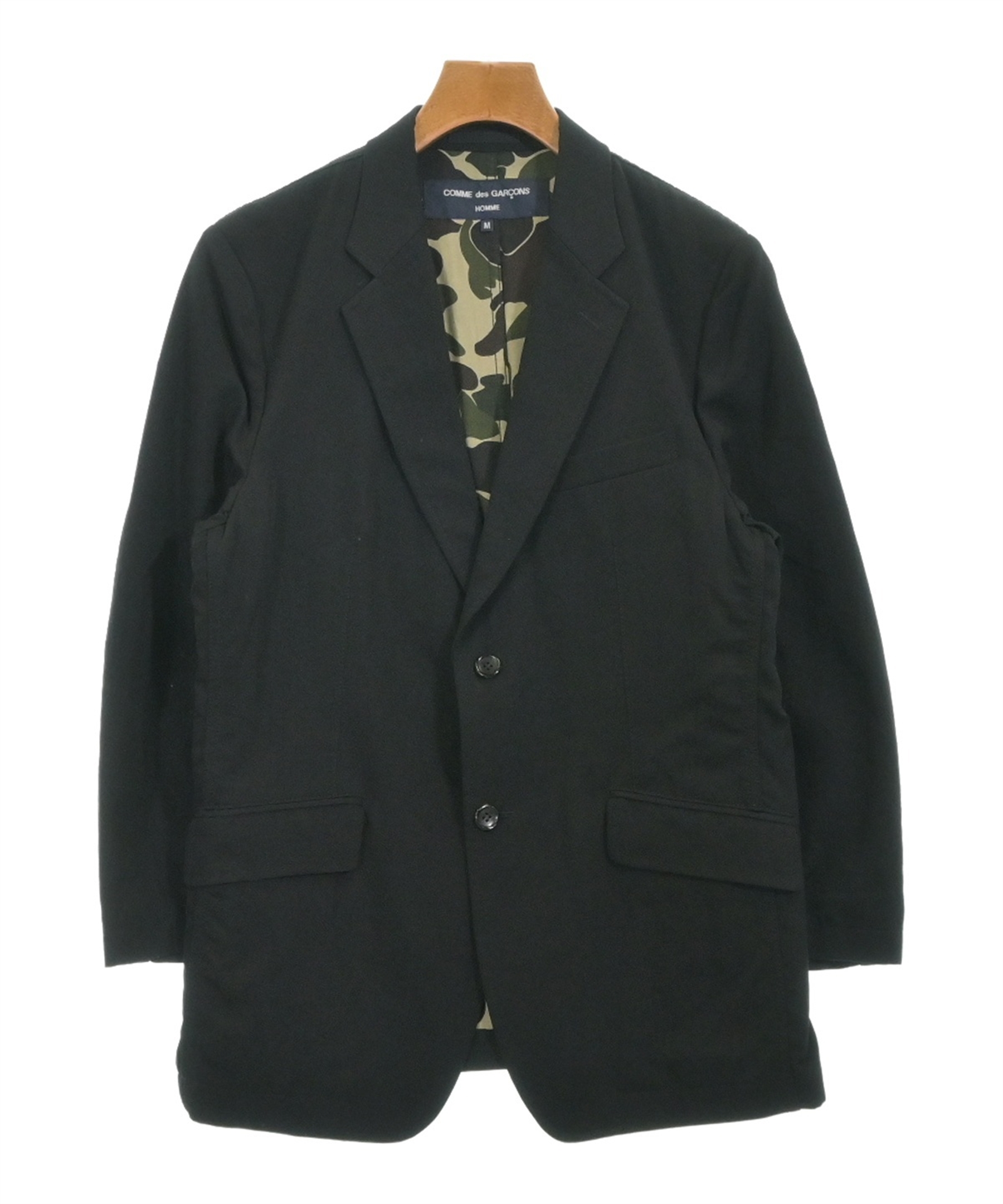 COMME des GARÇONS HOMME テーラードジャケット M 黒 COMME des GARCONS HOMME | コムデギャルソンオム | テーラードジャケット
