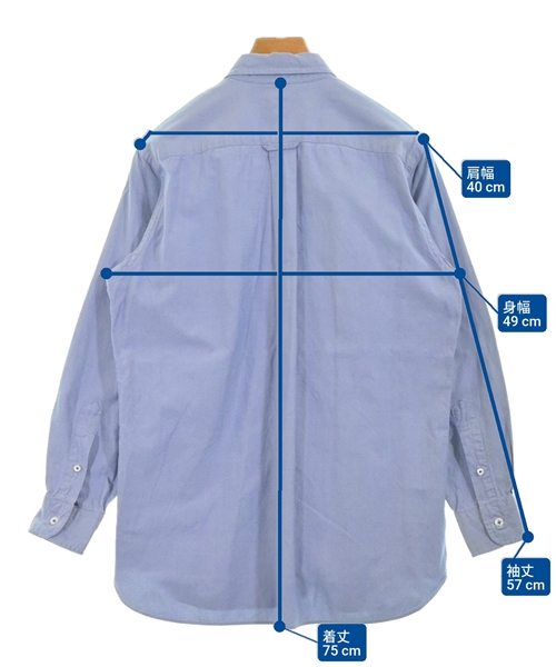 COMME des GARCONS HOMME（コムデギャルソンオム）カジュアルシャツ 青 サイズ:M メンズ/2200638536157