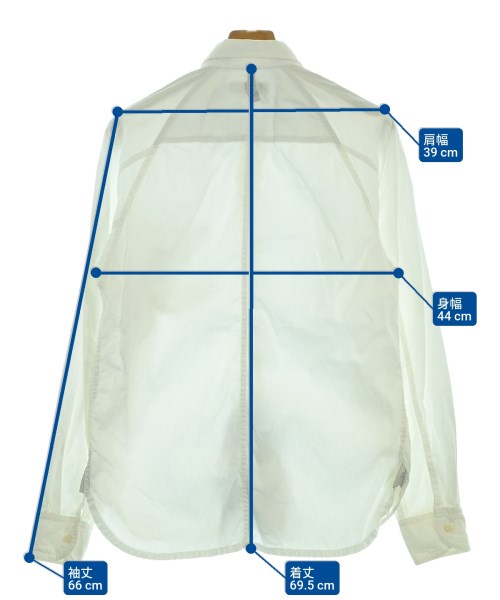COMME des GARCONS HOMME（コムデギャルソンオム）カジュアルシャツ 白 サイズ:M メンズ/2200639250090