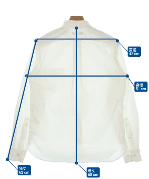 COMME des GARCONS HOMME（コムデギャルソンオム）カジュアルシャツ 白 サイズ:S メンズ/2200639363097