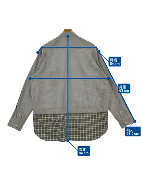 COMME des GARCONS HOMME（コムデギャルソンオム）カジュアルシャツ 黒 サイズ:L メンズ/2200642219176