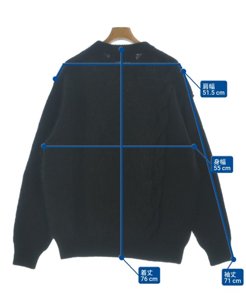 COMME des GARCONS HOMME（コムデギャルソンオム）ニット・セーター 黒 サイズ:L メンズ/2200642219183