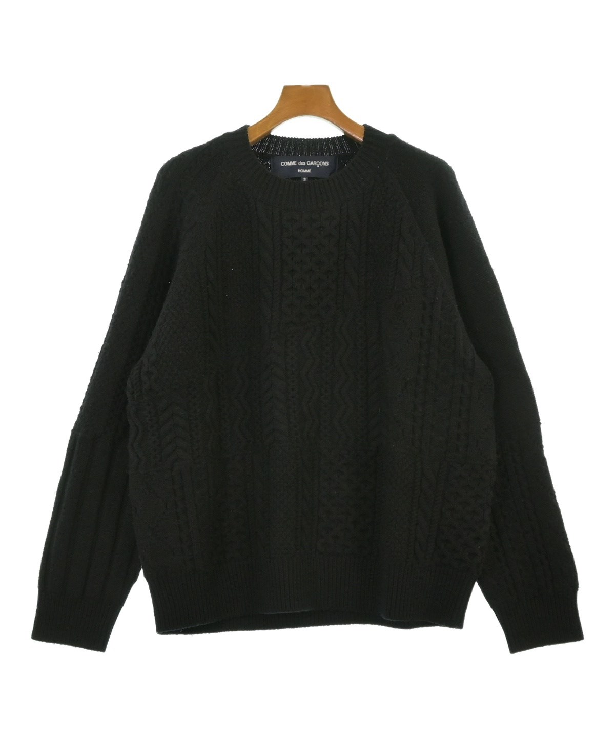 【値下げ済み】 COMME des GARCONS ニットセーター S 黒 COMME des GARCONS HOMME（コムデギャルソンオム）ニット・セーター 黒