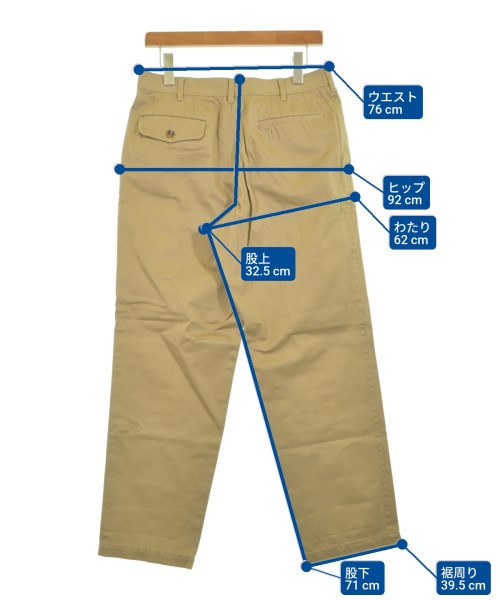 COMME des GARCONS HOMME（コムデギャルソンオム）チノパン ベージュ サイズ:S メンズ/2200642413208