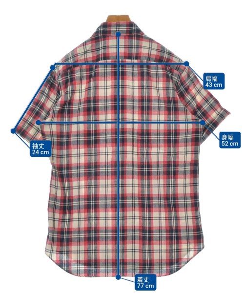 COMME des GARCONS HOMME（コムデギャルソンオム）カジュアルシャツ 赤 サイズ:M メンズ/2200639530116