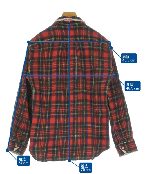 COMME des GARCONS HOMME（コムデギャルソンオム）カジュアルシャツ 赤 サイズ:M メンズ/2200643090200