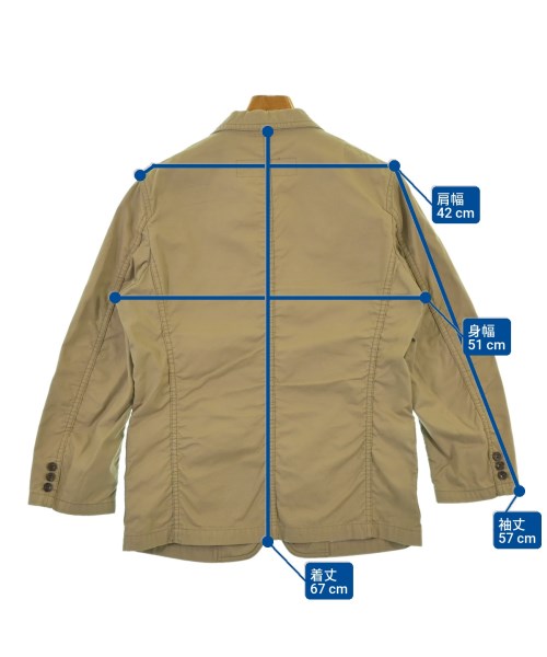 COMME des GARCONS HOMME（コムデギャルソンオム）カジュアルジャケット ベージュ サイズ:S メンズ/2200643363113