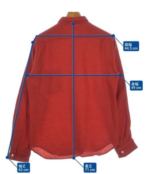 COMME des GARCONS HOMME（コムデギャルソンオム）カジュアルシャツ 赤 サイズ:M メンズ/2200643606043