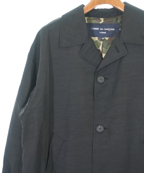 COMME des GARCONS HOMME（コムデギャルソンオム）ステンカラーコート 黒 サイズ:XS メンズ/2200643984028