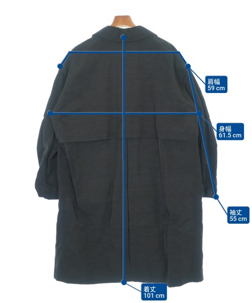 COMME des GARCONS HOMME（コムデギャルソンオム）ステンカラーコート 黒 サイズ:XS メンズ/2200643984028