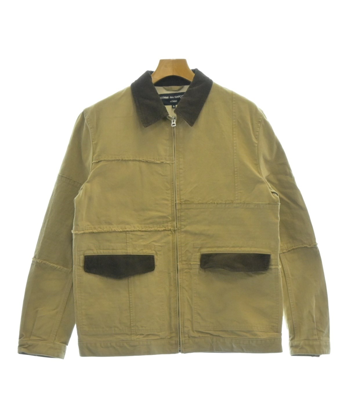 COMME des GARCONS HOMME（コムデギャルソンオム）カバーオール ベージュ サイズ:S メンズ  |【公式】ブランド古着・中古通販はRAGTAG（ラグタグ）