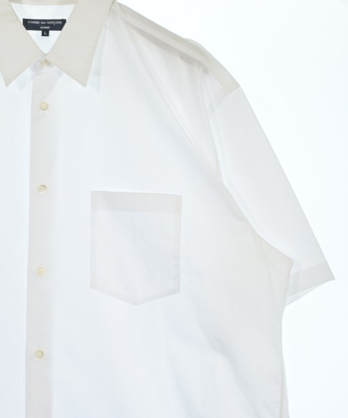 COMME des GARCONS HOMME（コムデギャルソンオム）カジュアルシャツ 白 サイズ:L メンズ/2200550849052