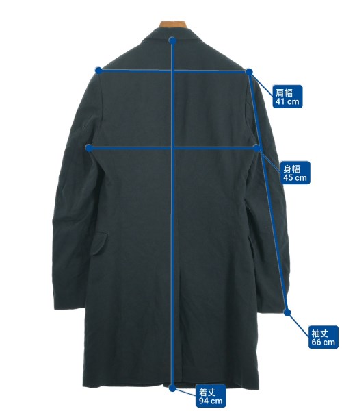COMME des GARCONS HOMME（コムデギャルソンオム）チェスターコート 紺 サイズ:XS メンズ/2200621915013