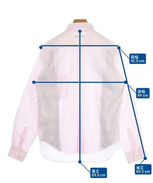 COMME des GARCONS HOMME（コムデギャルソンオム）カジュアルシャツ ピンク サイズ:XS メンズ/2200621915075