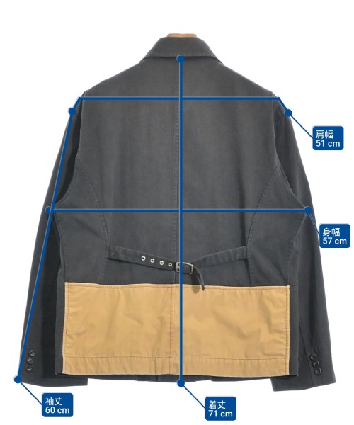 COMME des GARCONS HOMME（コムデギャルソンオム）カバーオール 黒 サイズ:M メンズ/2200622084015