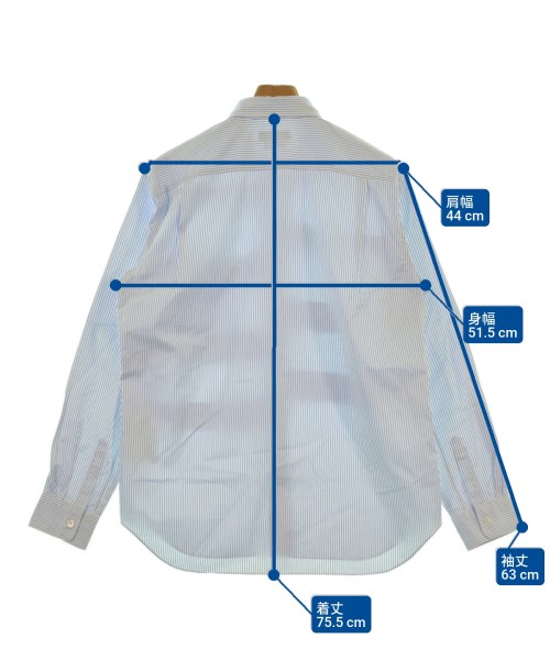 COMME des GARCONS HOMME（コムデギャルソンオム）カジュアルシャツ 青 サイズ:M メンズ/2200620118125