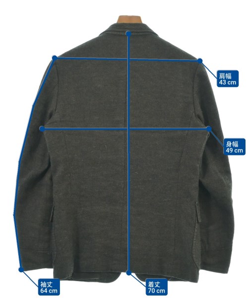COMME des GARCONS HOMME（コムデギャルソンオム）カジュアルジャケット 茶 サイズ:XS メンズ/2200621704037