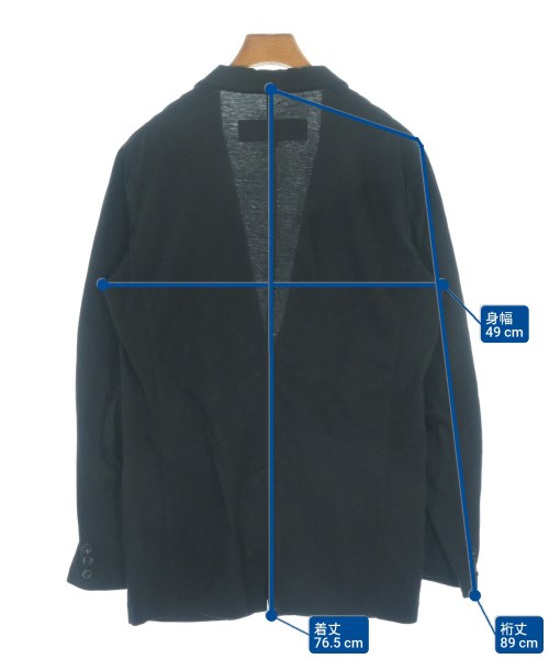 COMME des GARCONS HOMME（コムデギャルソンオム）カジュアルジャケット 黒 サイズ:S メンズ/2200622708201
