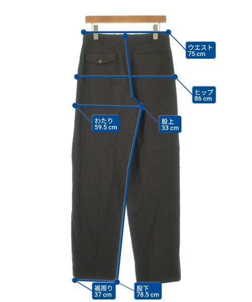 COMME des GARCONS HOMME（コムデギャルソンオム）スラックス 茶 サイズ:L メンズ/2200623443040