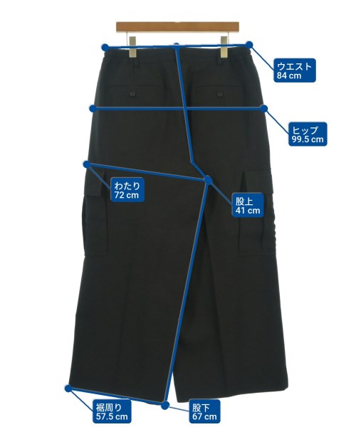 COMME des GARCONS HOMME（コムデギャルソンオム）カーゴパンツ 黒 サイズ:L メンズ/2200623779064