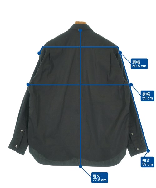 COMME des GARCONS HOMME（コムデギャルソンオム）カジュアルシャツ 黒 サイズ:XS メンズ/2200624100027