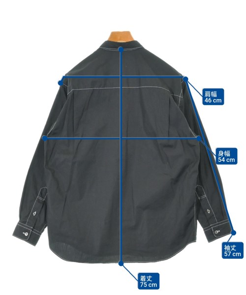 COMME des GARCONS HOMME（コムデギャルソンオム）カジュアルシャツ 黒 サイズ:S メンズ/2200624100034