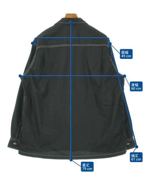 COMME des GARCONS HOMME（コムデギャルソンオム）カジュアルシャツ 黒 サイズ:L メンズ/2200624101123