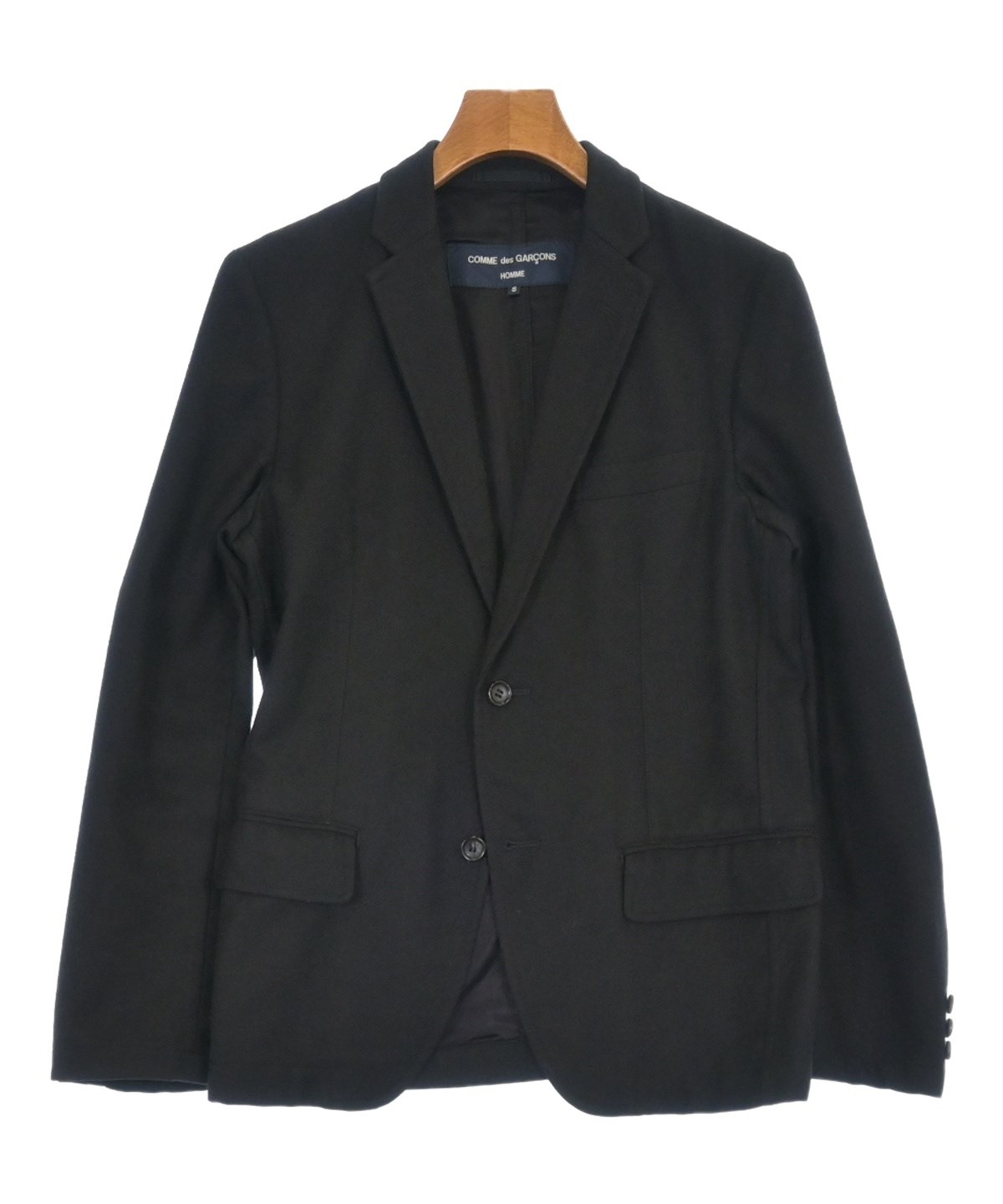 COMME des GARÇONS ブラック テーラードジャケット S COMME des GARCONS HOMME（コムデギャルソンオム）テーラード