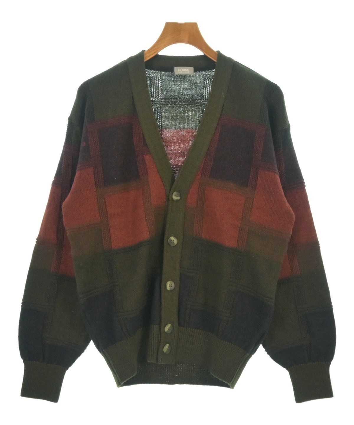 COMME des GARCONS HOMME（コムデギャルソンオム）カーディガン カーキ