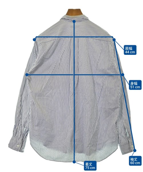 COMME des GARCONS HOMME（コムデギャルソンオム）カジュアルシャツ 青 サイズ:M メンズ/2200613159197